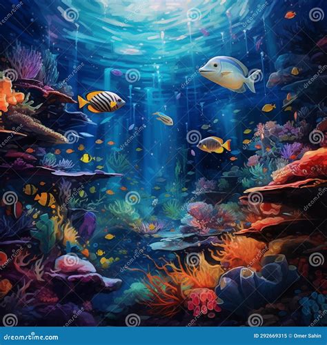 Mystic Depths: A Journey Into The Enigmatic Fathoms Of The Ocean Stock