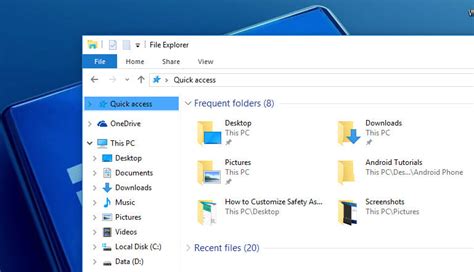 Change Windows 10 File Explorer Default View Wikigain