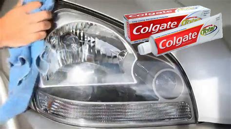 You're going to buff the headlight surface in this step. Clean Headlight Haze With Toothpaste - YouTube
