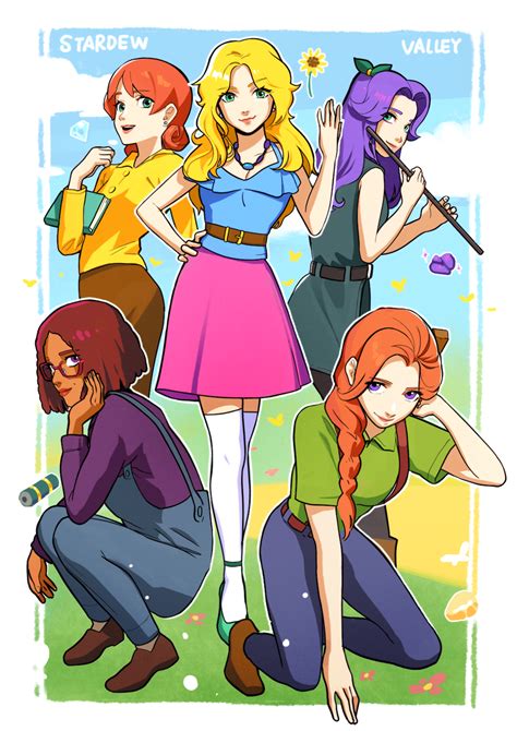 Stardew Valley Art Female Marriage Candidates Missing Emily Penny