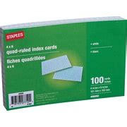 Create custom cards and invitations for any occasion with staples® print & marketing services. Staples Index Cards, 4" x 6", Graph-Ruled, White, Each (496092) | Staples®