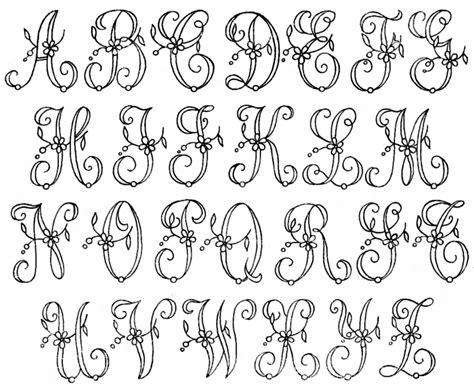 Initial Designs 1 Vintage Embroidery Transfers Embroidery Alphabet