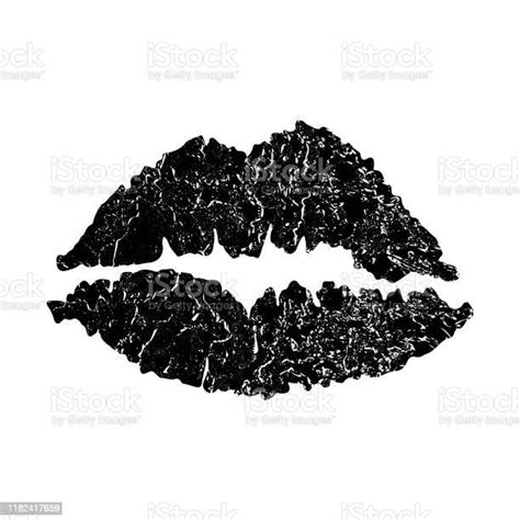 입술 아이콘 립스틱 키스 에 고립 된 흰색 감정에 대한 스톡 벡터 아트 및 기타 이미지 감정 개체 그룹 검은색 Istock