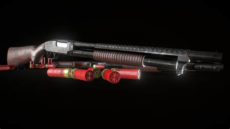 Winchester Model 12 Trench Gun 3d Model By Lucas Lauer Gallo L