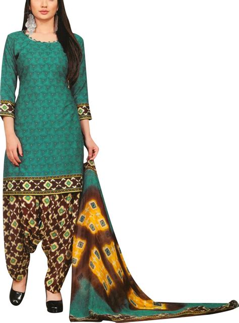Ladyline Ready To Wear French Crepe Printed Salwar Kameez Suit Indian Pakistani Dress Size 40