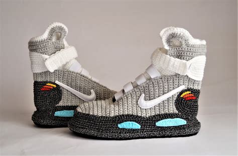 Knitted Air Mags Nike Slippers From Back To The Future Ii Geeksandgame