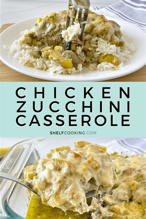 Chicken Zucchini Casserole Easy Dinner Recipe Shelf Cooking