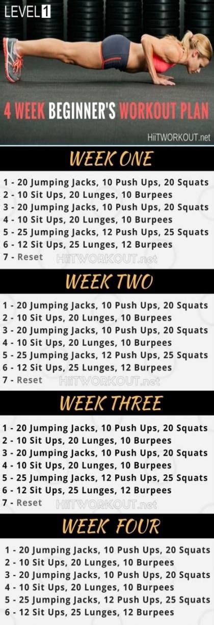 Best Home Workout Plan Cardio Ideas Workout Plan For Beginners