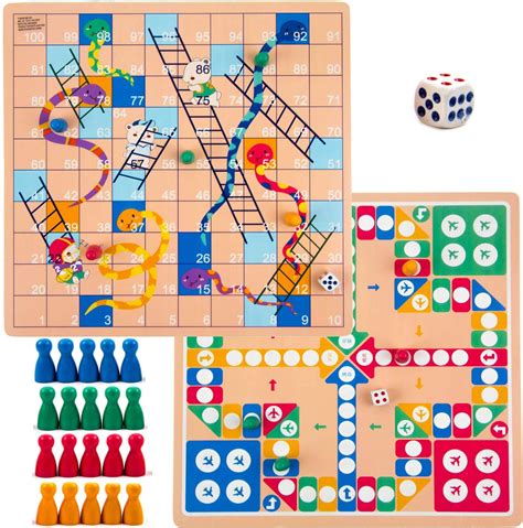 Toysery 2 In 1 Board Games Set Complete With Ludo Board Game Set Plus