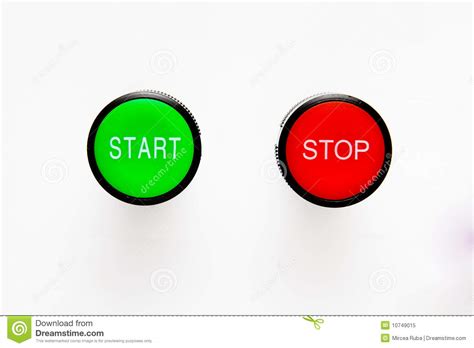Start stop buttons stock illustration. Illustration of idea - 10749015