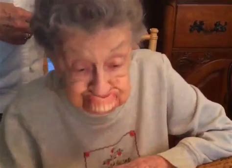 Lynsey Addarios Grandmother Blows Out Teeth Instead Of Candles Metro News