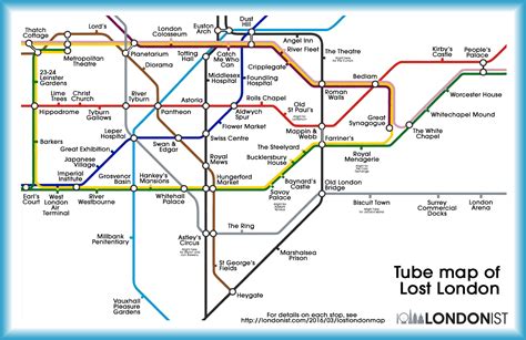 London Tube Map With Attractions