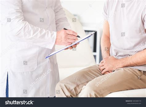 Young Man Visiting Urologist Clinic Stock Photo 1695380173 Shutterstock