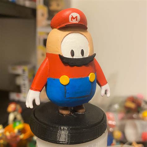 Custom Mario Themed Fall Guys Amiibo By Asoltysartcreations Ramiibo