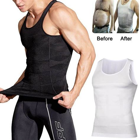 Men Body Shaper Vest Tummy Slimming Underwear Corset Waist Muscle