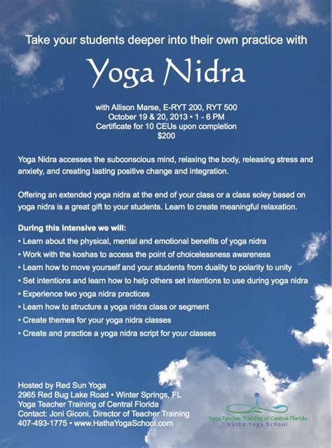 Script For Yoga Nidra