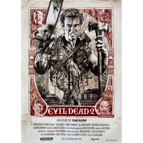 Evil Dead 2 French Movie Poster 15x21 In R2010