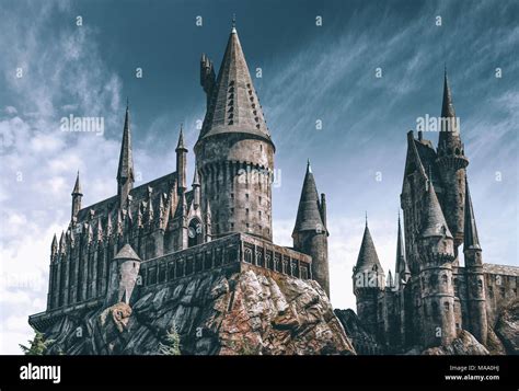 Hogwarts Castle At Midnight Ph