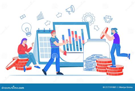 Financing And Financial Management Business Concept Cartoon Vector