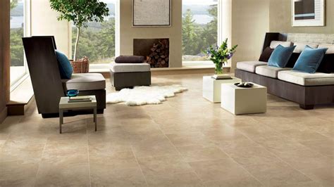 Travertine Floor Tile In A Living Room Remodeling Cost Calculator