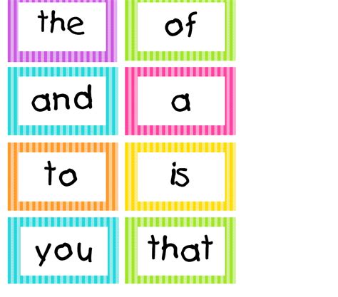 Mar 29, 2020 · select the index card 3 x 5 option in microsoft word if you want to create an index card. Spotted in First Grade: Bright Stripes Word Wall Cards