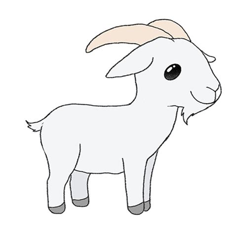 How To Draw A Goat Easy Drawing Tutorial For Kids