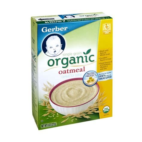 Gerber Cereal Oatmeal Single Grain Organic