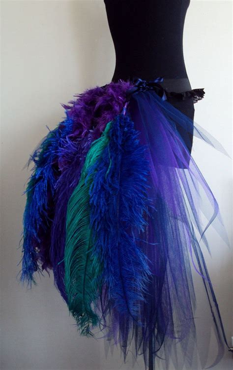 French Navy Blue Purple Peacock Burlesque Tutu Skirt Size 4 10 Us 6