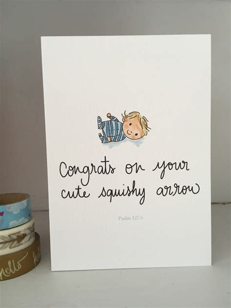 Funny Christian New Baby Card Congratulations Congrats Etsy