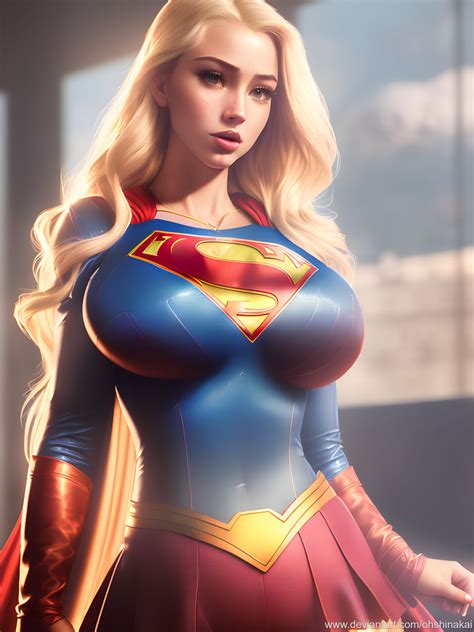 Supergirl Looking Super Busty By Ohshinakai On Deviantart