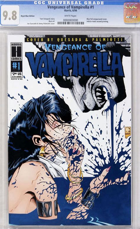 Rare Comics Vengeance Of Vampirella 1 Royal Blue Foil Variant