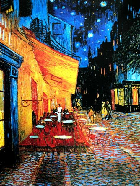 Lámina Vincent Van Gogh La Terraza Del Café Por La Noche Place Du