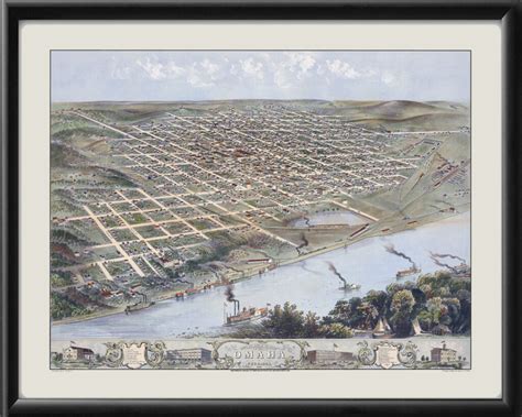 Omaha Ne 1868 Vintage City Maps