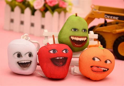 10 Pcslot Cartoon Annoying Orange Talking Fruit Soft Plush Doll Toy