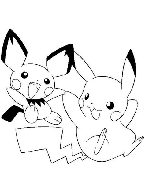 Cute Pikachu Coloring Pages At Free Printable