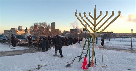 Start Of Hanukkah Marked By Menorah Lighting Outside Minnesota Capitol