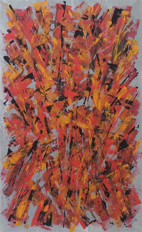 Modern Abstract Acrylic Painting On Canvas By My