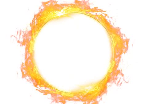 Fire Ring Circular Light Effect Flame Ring Of Fire Round Flame Png