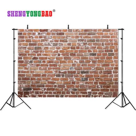 Shengyongbao 7x5ft Brick Wall Theme Art Cloth Custom Photography