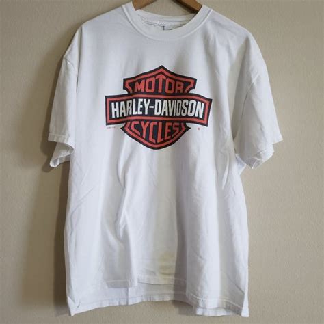 Harley Davidson Shirts Harley Davidson White Tshirt Size Xl Poshmark