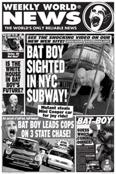 Weekly World News Poster Bat Boy