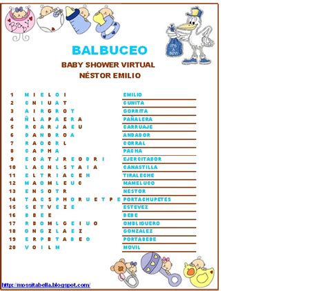 Juegos Para Baby Shower Balbuceo Imagui