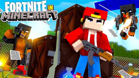 Fortnite In Minecraft Minecraft Adventure Youtube