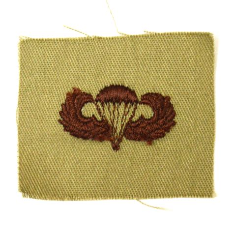 Us Basic Parachute Wings Embroidered Patch Desert Jeremy Tenniswood