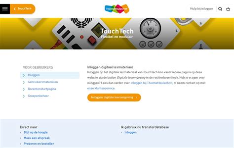 Touchtech inloggen