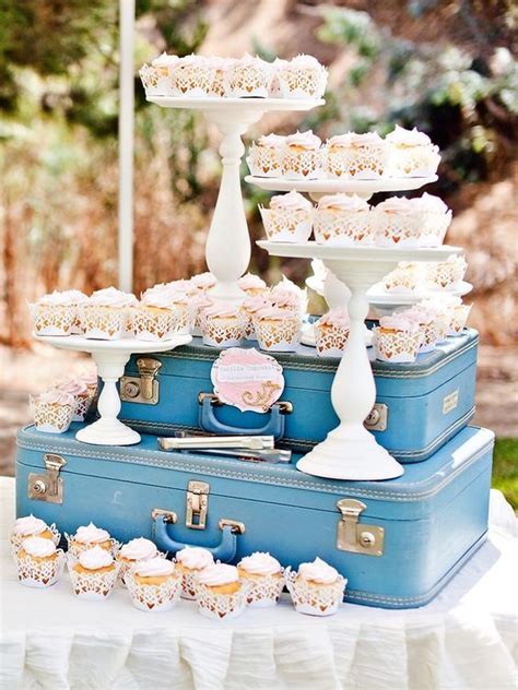 Top 20 Vintage Suitcase Wedding Decor Ideas Roses And Rings Dessert