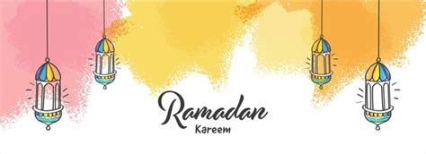 Premium Vector Ramadan Kareem Celebration Concept With Doodle Arabic
