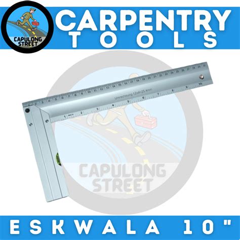 Capulong Street L Square Ruler 10 Aluminum Iskwala 10 Durable And