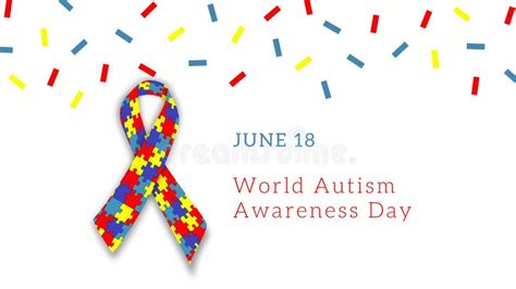 Autistic Pride Day June 18 Holiday Concept Template Background