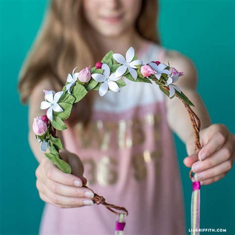 Paper Flower Fairy Crown Lia Griffith